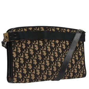 DIOR Trotter Canvas Shoulder Bag Navy